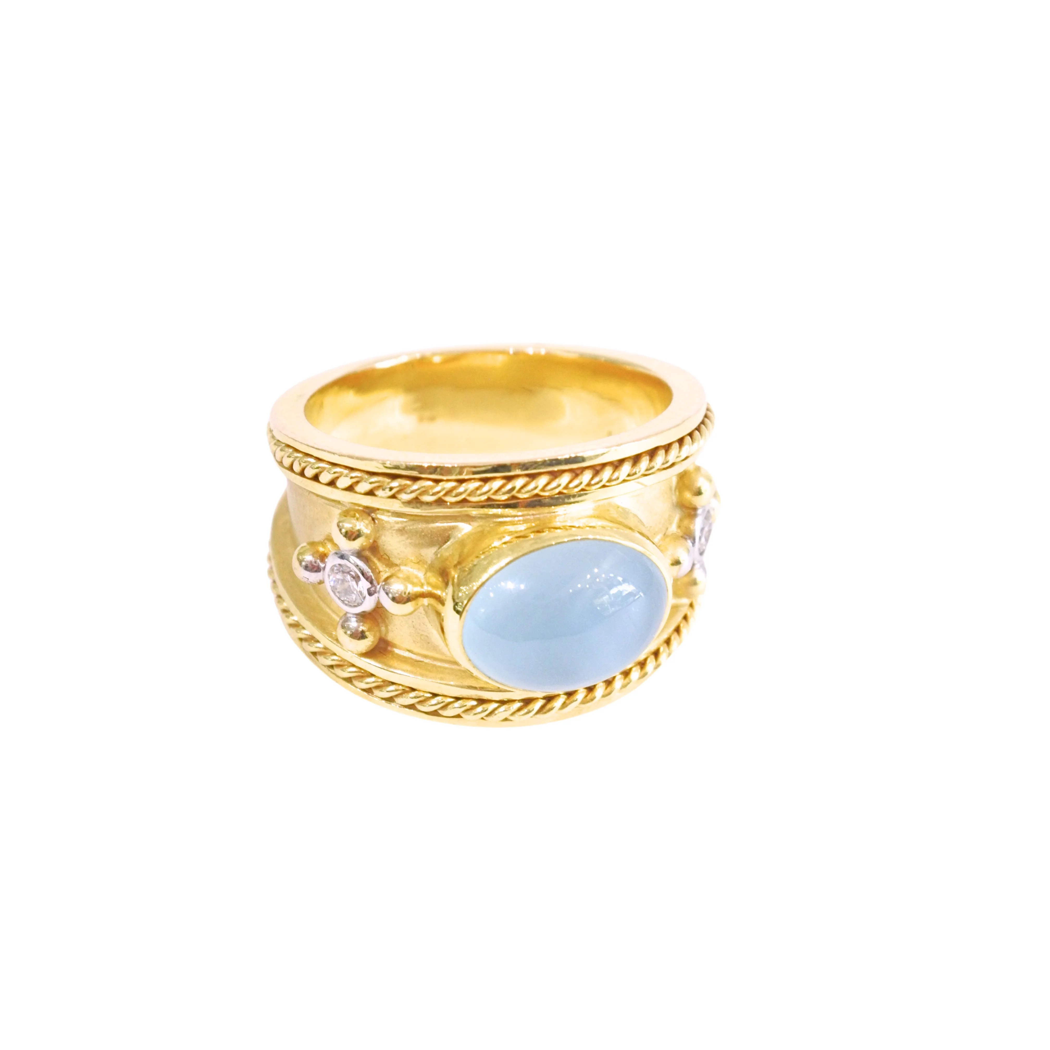 Aquamarine Florentine Ring - Image 3