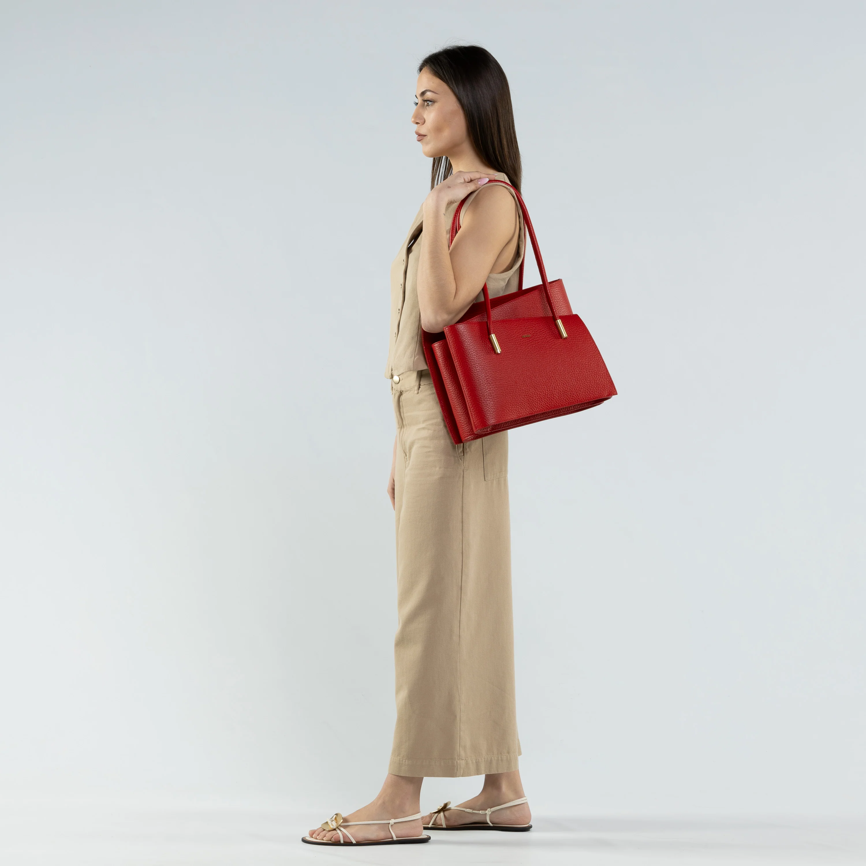 Futura Large Tote - Red - Image 6