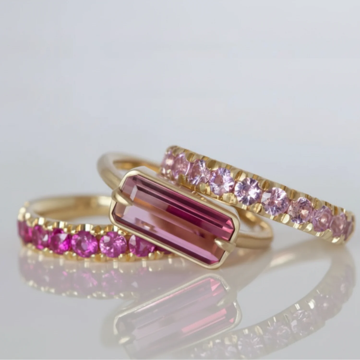 Pink Sapphire Euro Band - Image 7