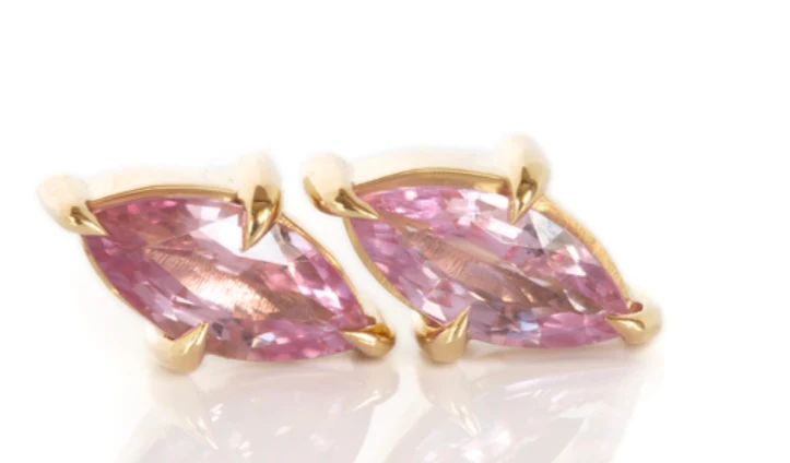 Pink Sapphire Studs - Image 3