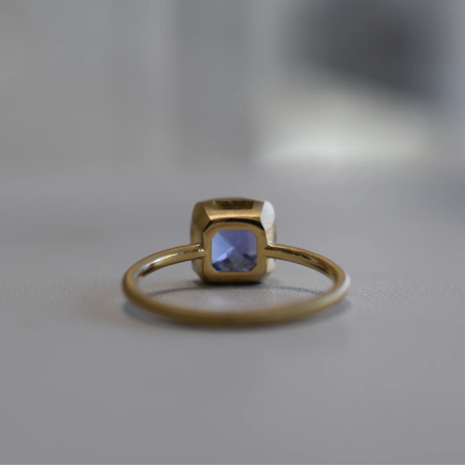Simple Bezel Ring - Tanzanite - Image 4