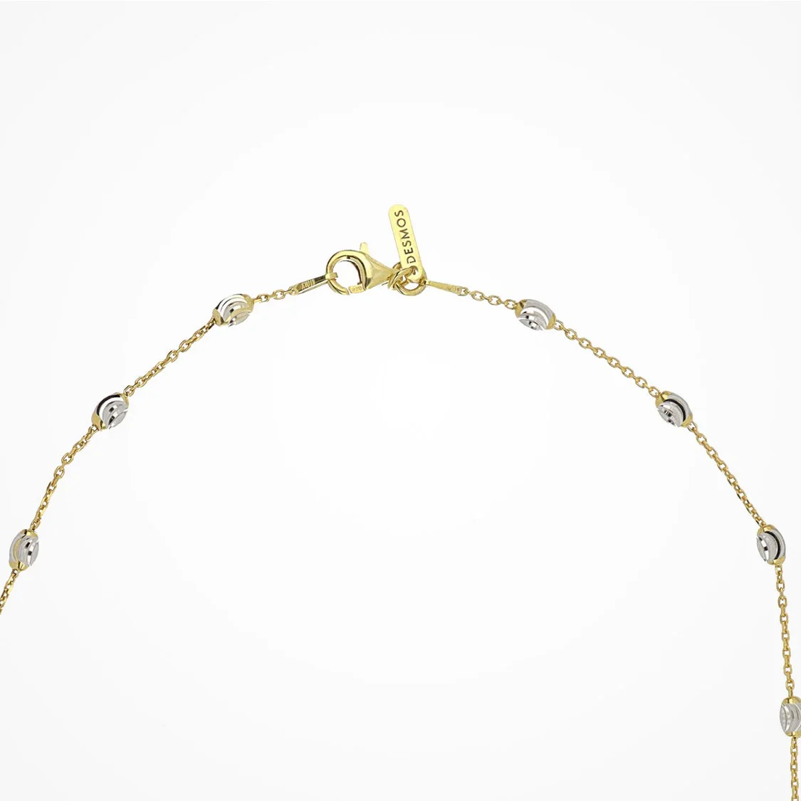 Station Moon Necklace Gold/Silver - Image 4