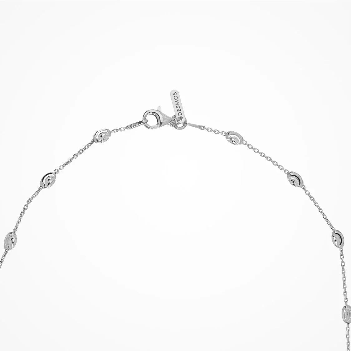 Station Moon Necklace - Silver - Image 3