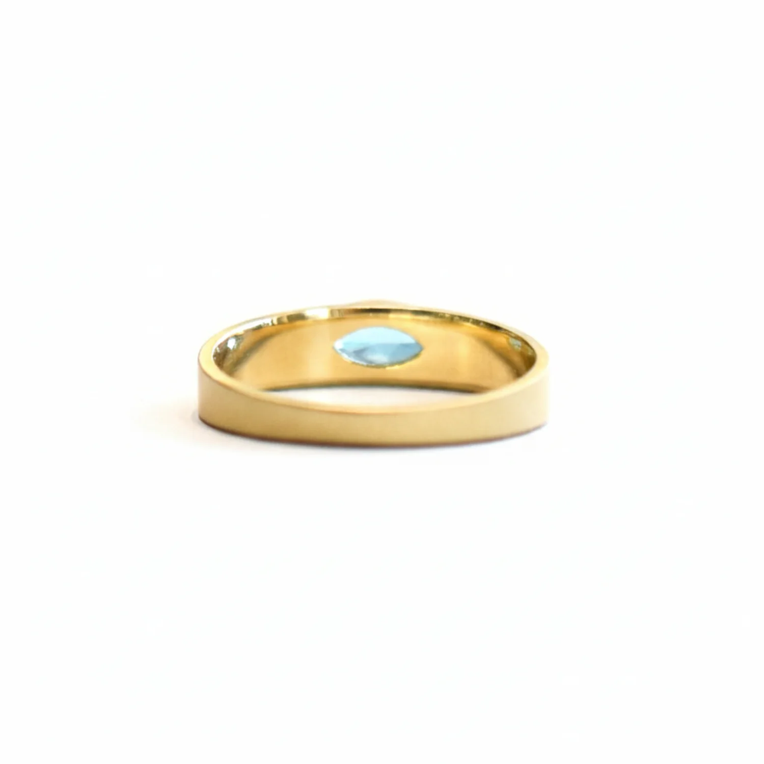 Tapered Band Ring - Blue Topaz - Image 4