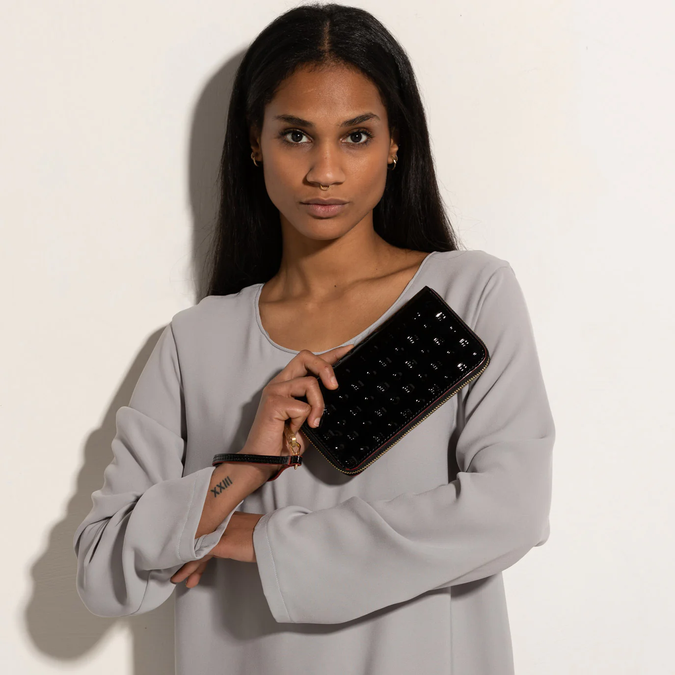 Wristlet Multi Pocket Wallet - Black - Image 3