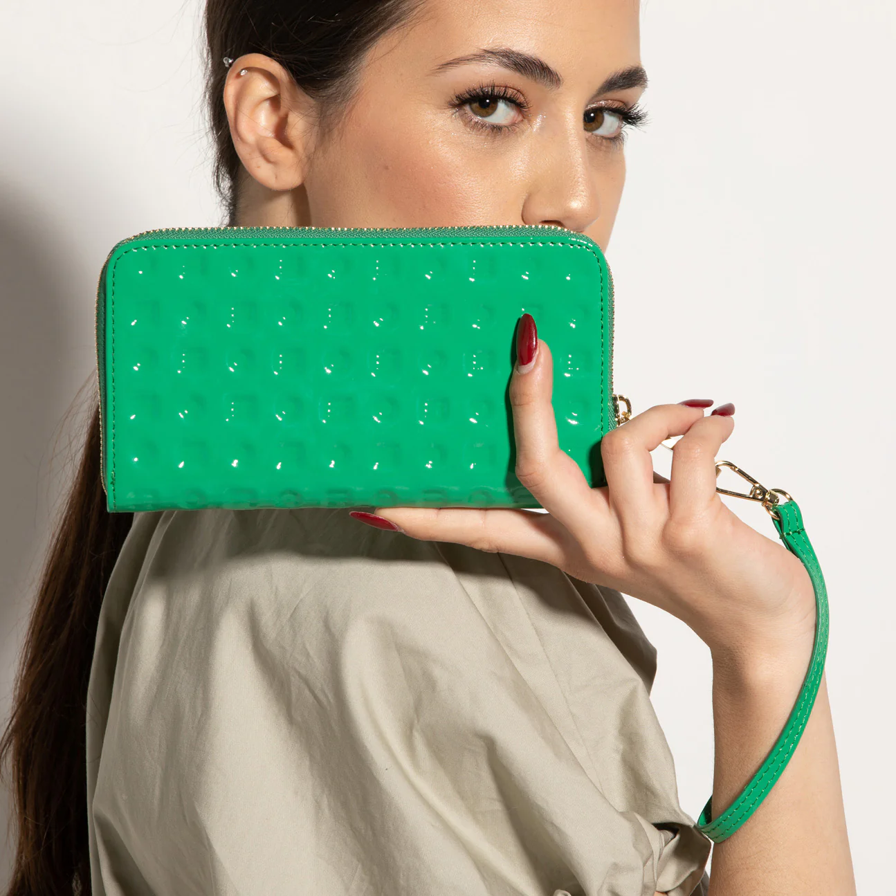 Wristlet Multi Pocket Wallet - Jade - Image 3